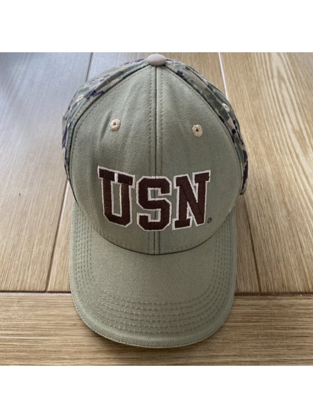 Gorra De Béisbol Unisex Camuflaje De La Marina De EE. UU. Con Correa Ajustable